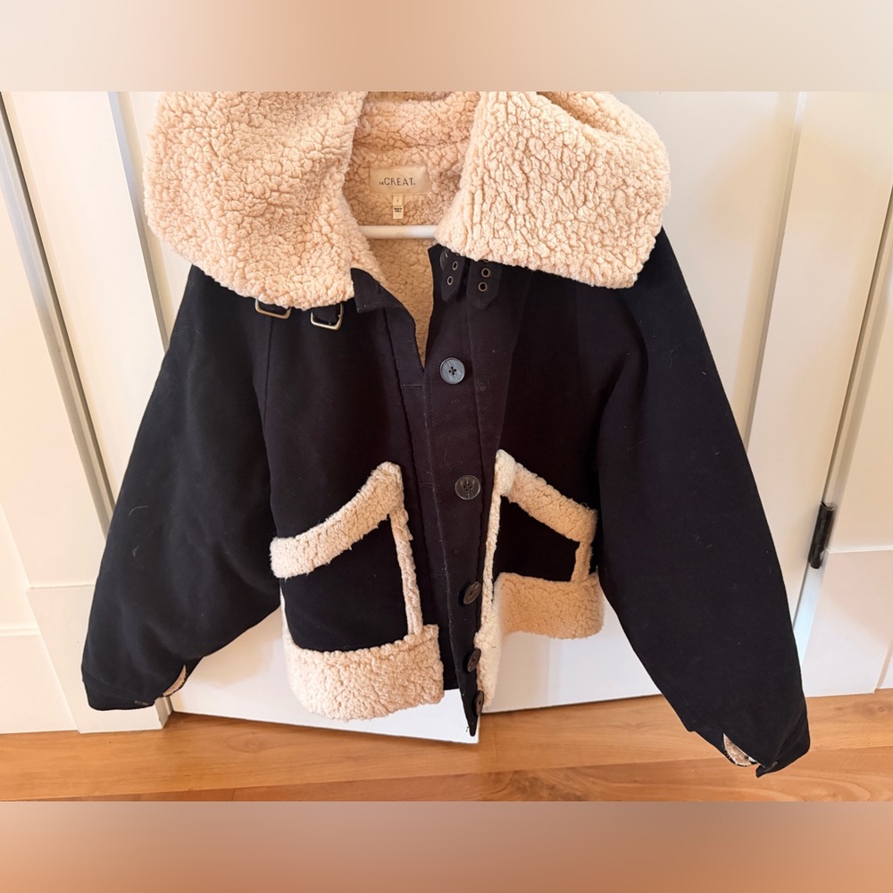 The Great brand Sherpa jacket, cropped